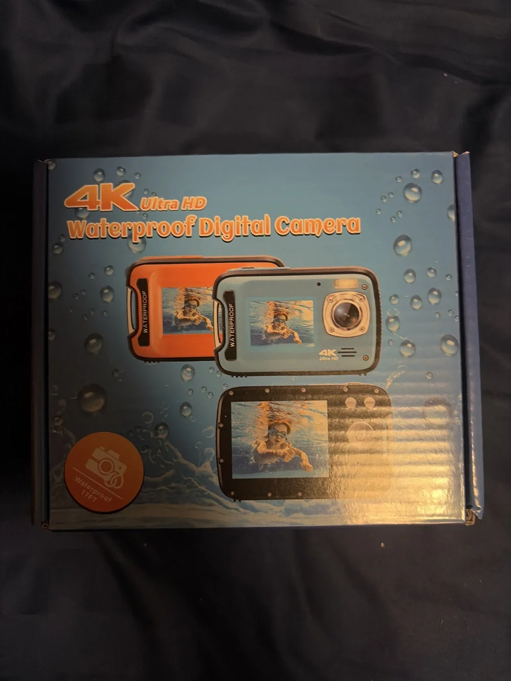 Underwater Camera 4k Ultra 48 MP Waterproof Digital Camera Selfie Dual Screen